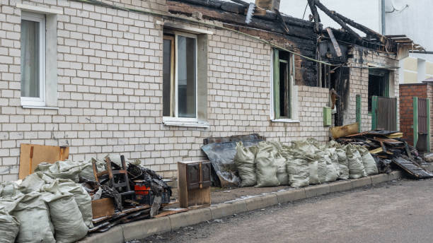 Professional Fire Damage Removal technician working in Centreville, VA